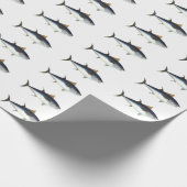 Blauwvintonijnpakpapier Cadeaupapier (Hoek)