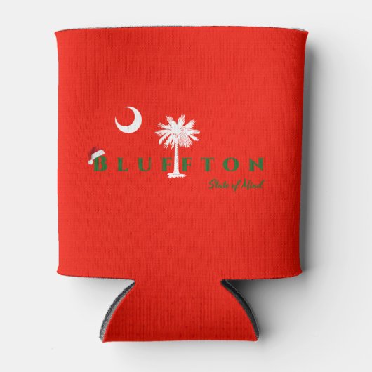 Blauwvintonijnstaat voor de geest van kerstfeestda blikjeskoeler (Voorkant)