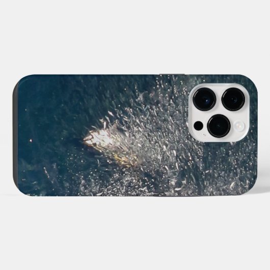 Blauwvinvoedering iPhone Hoesje (Achterkant horizontaal)