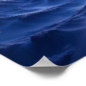 Blauwviolet wormgat poster (Hoek)