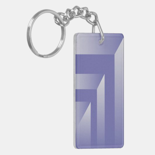 Blauwvioolshades Sleutelhanger (Voorkant Links)