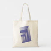 Blauwvioolshades Tote Bag (Achterkant)