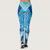 Blauwvis - Vertederde Paisley Leggings (Achterkant)