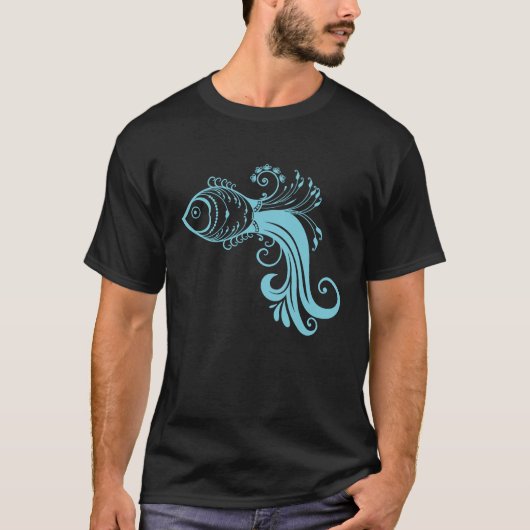 Blauwvispatroon T-shirt (Voorkant)