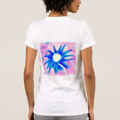 Blauwviszwemontwerp T-shirt (Achterkant)