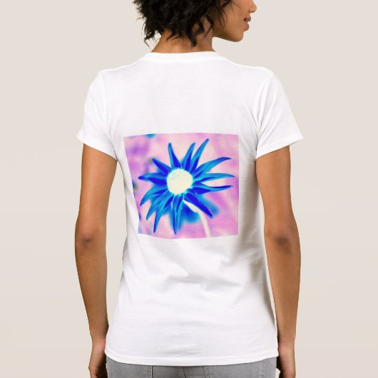 Blauwviszwemontwerp T-shirt (Achterkant)