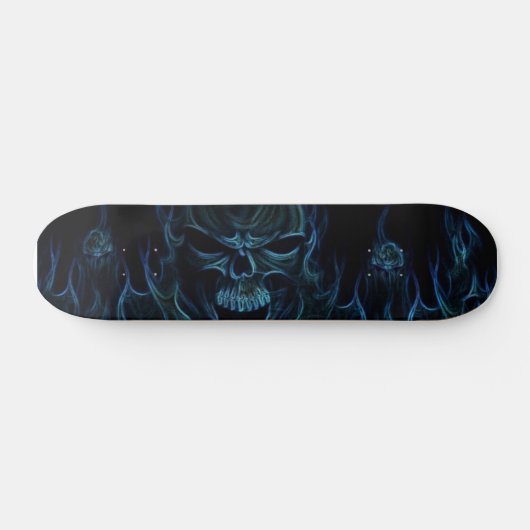Blauwvlakkig ontwerp persoonlijk skateboard (Horizontaal)