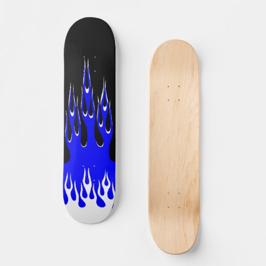 Blauwvlam Skateboard (Voorkant)