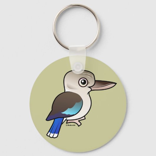 Blauwvleugelige Kookaburra Sleutelhanger (Voorkant)