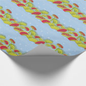 blauwvliegenval cadeaupapier (Hoek)