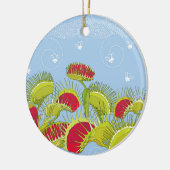 blauwvliegenval keramisch ornament (Links)