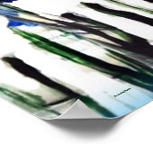 Blauwvliegers bloemen poster (Hoek)