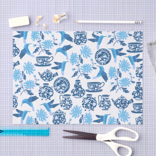 Blauwvliegers en driekwart papier (Craft)