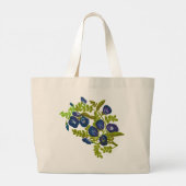 blauwvlindererwt grote tote bag (Achterkant)