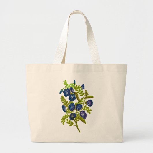 blauwvlindererwt grote tote bag (Voorkant)