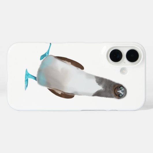 Blauwvoetige biddy Case-Mate iPhone case (Achterkant (horizontaal))