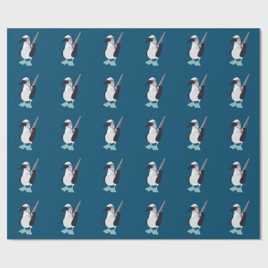 blauwvoetvogel van Zee Cadeaupapier (Vlak)