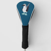 Blauwvoetvogel zeevogel illustratie