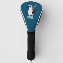 Blauwvoetvogel zeevogel illustratie golfheadcover
