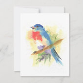 Blauwvogel #3 All Occasion Note Card Bedankkaart (Voorkant)