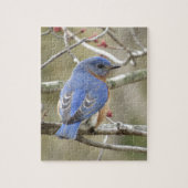 Blauwvogel achterzijde legpuzzel (Verticaal)