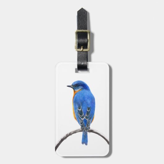 Blauwvogel Bagagelabel (Voorkant verticaal)