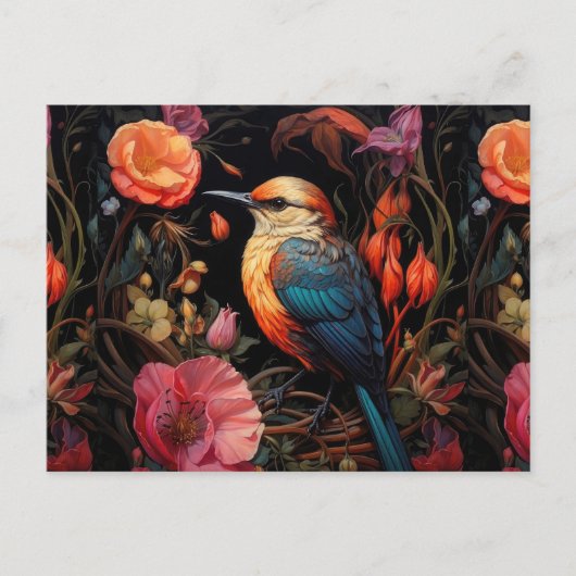 Blauwvogel Briefkaart (Voorkant)