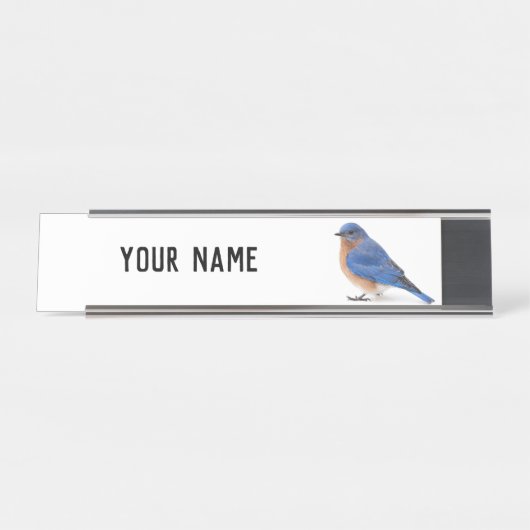 Blauwvogel Bureau Naambordje (Voorkant)