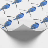 Blauwvogel Cadeaupapier (Hoek)