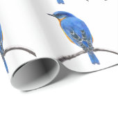 Blauwvogel Cadeaupapier (Rol Hoek)