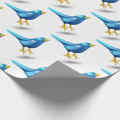 Blauwvogel Cadeaupapier (Hoek)