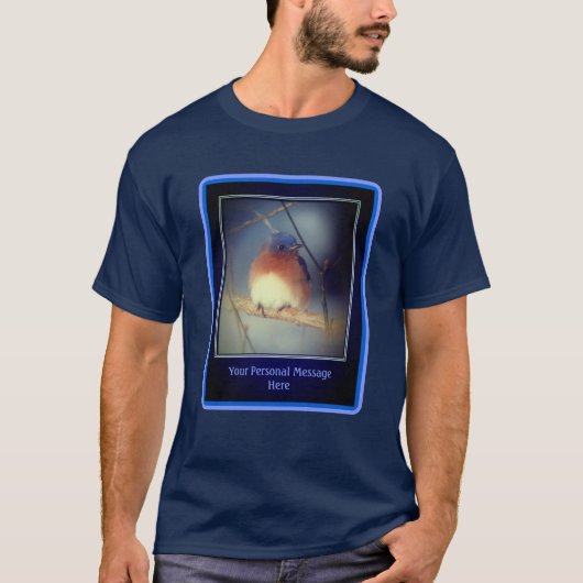 Blauwvogel Creëer Uw eigen offerte T-shirt (Voorkant)