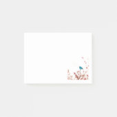 Blauwvogel en bessen Post-it Sticky Notes (Voorkant)