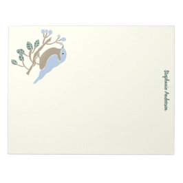 Blauwvogel en Blauwbeien Aangepast Notitieblok