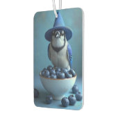 Blauwvogel en een kom blauwe bessen luchtverfrisser (Links)