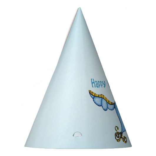  blauwvogel gele staart feesthoedjes (Links)