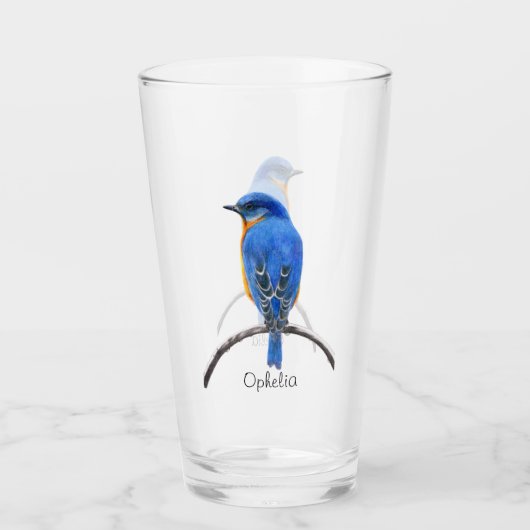 Blauwvogel Glas (Voorkant)