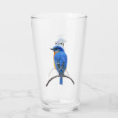 Blauwvogel Glas (Achterkant)