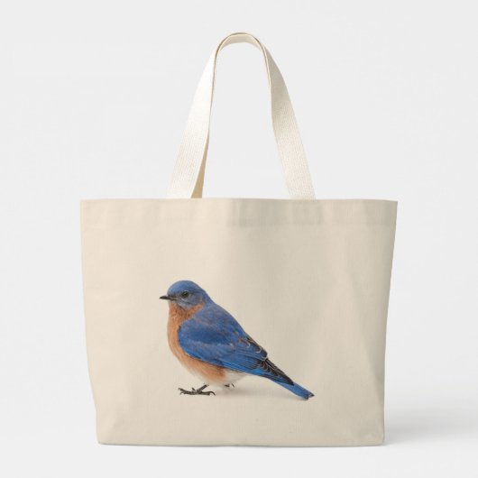 Blauwvogel Grote Tote Bag (Achterkant)