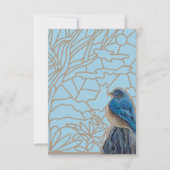 Blauwvogel Hartelijk dank Bedankkaart (Voorkant)