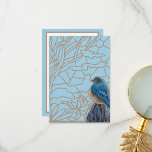 Blauwvogel Hartelijk dank Bedankkaart