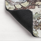  blauwvogel illustratie schattige vogelsoorten nat muismat (Hoek)