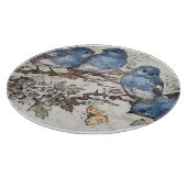  blauwvogel illustratie schattige vogelsoorten nat snijplank (Hoek)