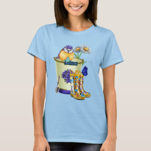 Blauwvogel in de tuin, T-shirt