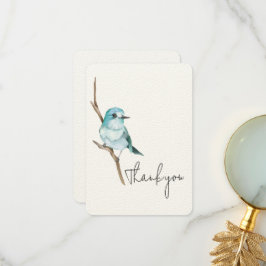 Blauwvogel in een filiaal Hartelijk dank Bedankkaart