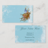 Blauwvogel in Nest Business Visitekaartje (Voorkant / Achterkant)