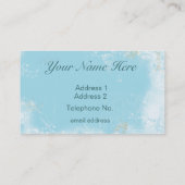 Blauwvogel in Nest Business Visitekaartje (Achterkant)