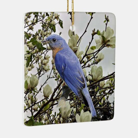 Blauwvogel Keramisch Ornament (Rechts)