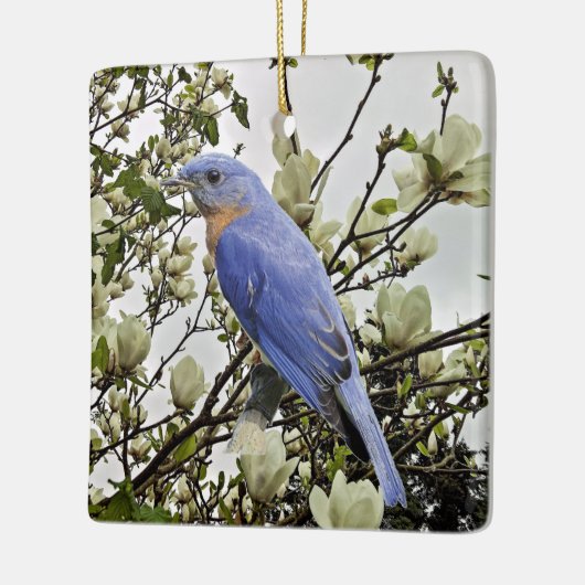 Blauwvogel Keramisch Ornament (Links)