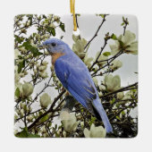 Blauwvogel Keramisch Ornament (Voorkant)